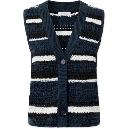 NUE NOTES RODNEY VEST MIDNIGHT STRIPE